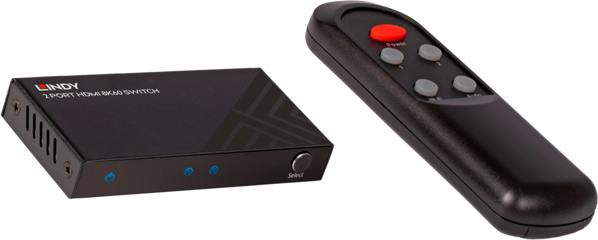 Lindy 2 Port HDMI 8K60 Switch | 38337 Video Switches Lindy