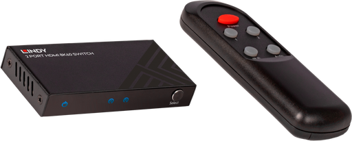Lindy 2 Port HDMI 8K60 Switch | 38337 Video Switches Lindy