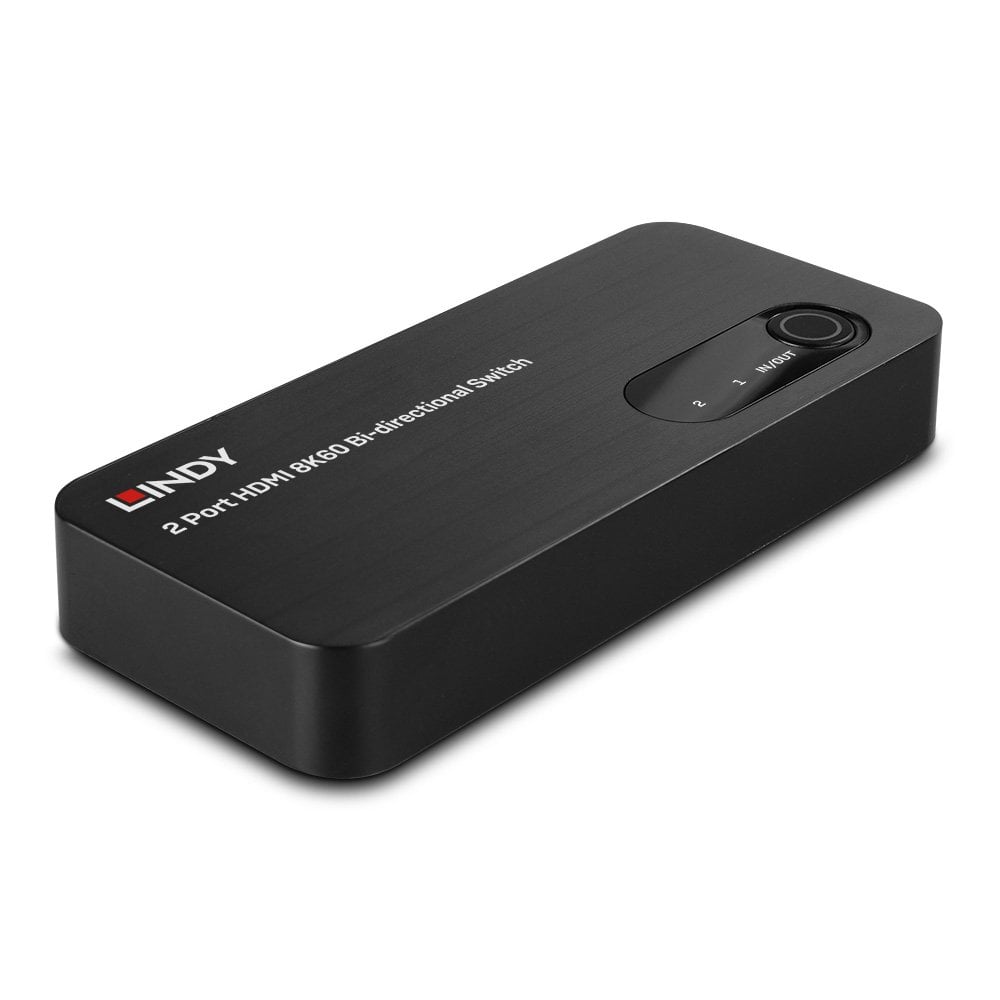 Lindy 2 Port HDMI 8K60 Bi-Directional Switch | 38339 Video Switch Lindy