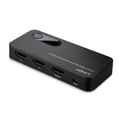 Lindy 2 Port HDMI 8K60 Bi-Directional Switch | 38339 Video Switch Lindy