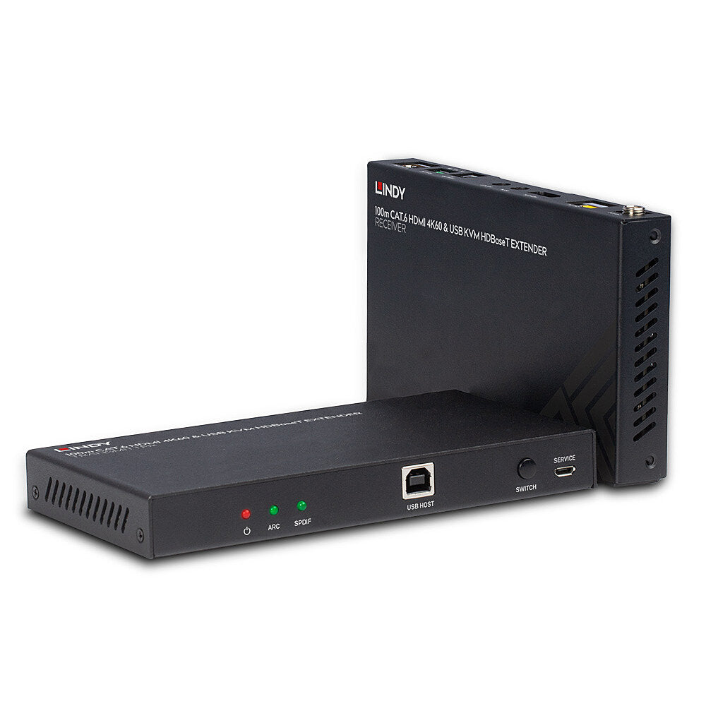 Lindy 100m Cat6 HDMI IR & RS-232 HDBaseT KVM Extender | 38343 AV Extender Lindy