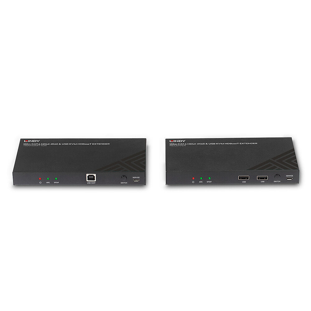 Lindy 100m Cat6 HDMI IR & RS-232 HDBaseT KVM Extender | 38343 AV Extender Lindy