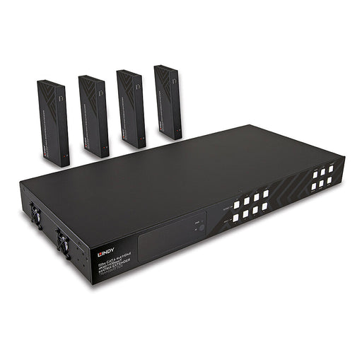 Lindy 150m Cat.6 4x4 HDMI 4K60 HDBaseT Matrix Extender | 38345