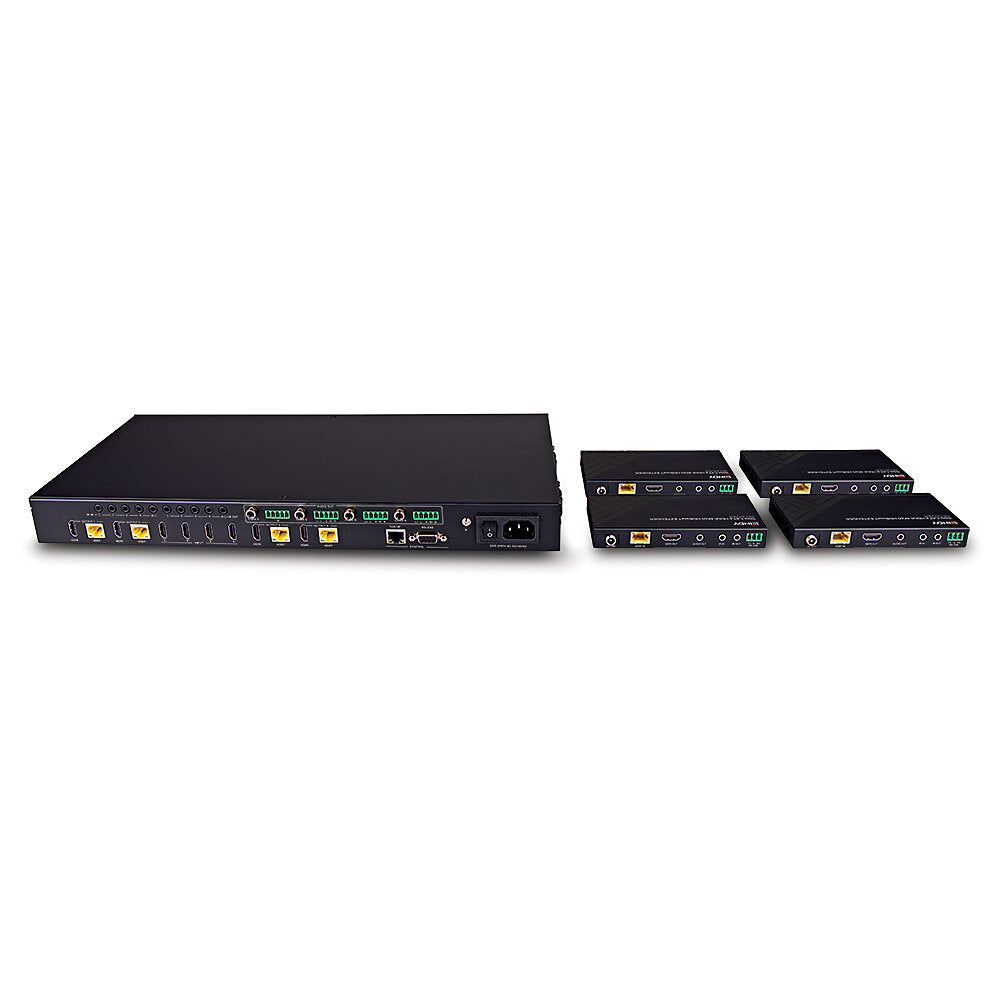 Lindy 150m Cat.6 4x4 HDMI 4K60 HDBaseT Matrix Extender | 38345 AV Extender Lindy