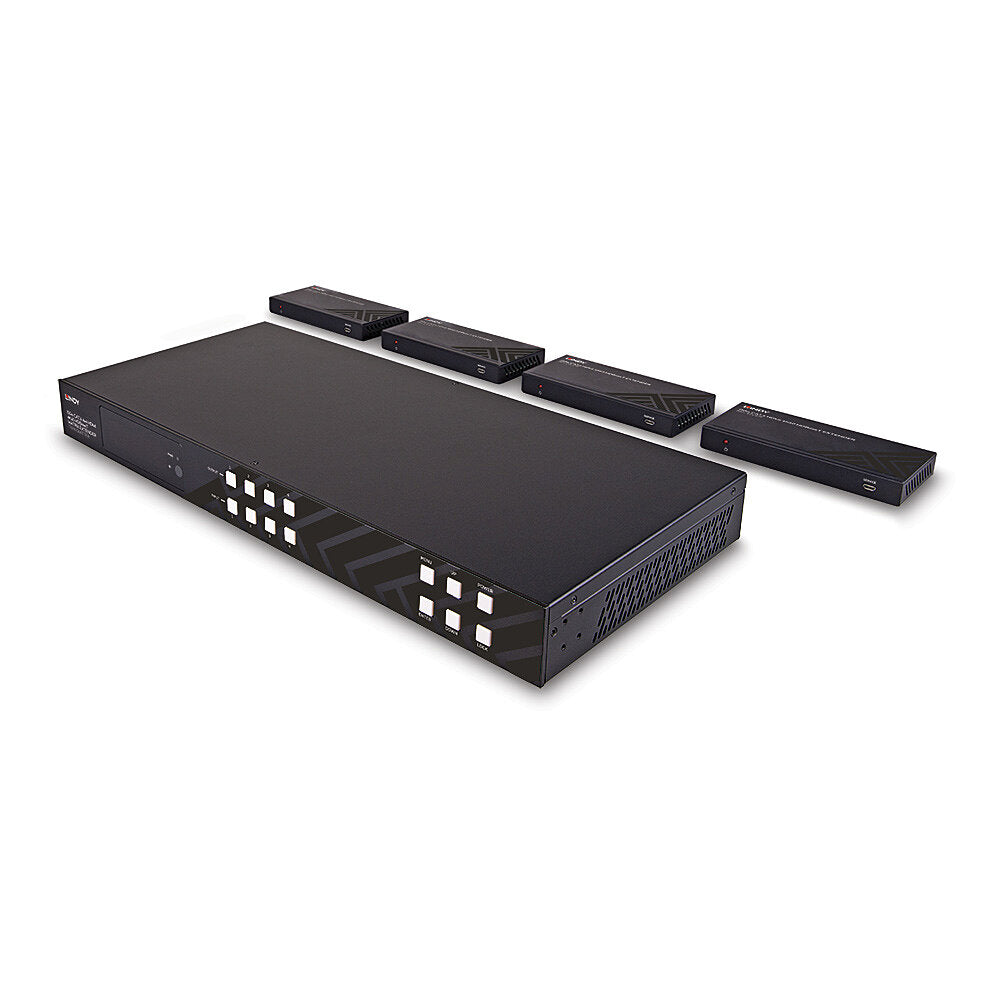 Lindy 150m Cat.6 4x4 HDMI 4K60 HDBaseT Matrix Extender | 38345 AV Extender Lindy
