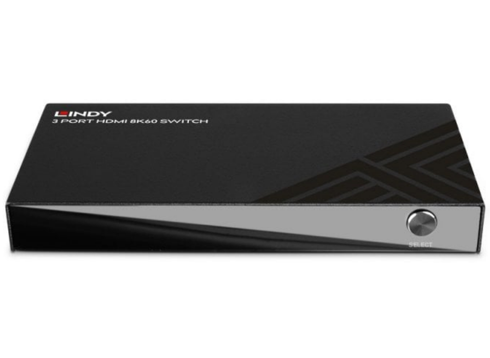 Lindy 3 Port HDMI 8K60 Switch | 38369 Video Switches Lindy