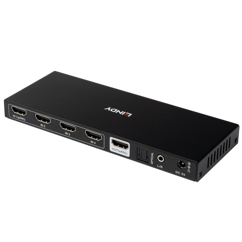 Lindy 4 Port HDMI 8K60 Switch with eARC | 38386 Switches Lindy
