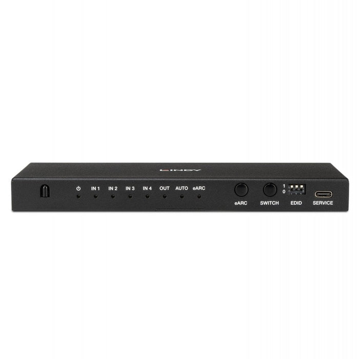 Lindy 4 Port HDMI 8K60 Switch with eARC | 38386 KVM Switches Lindy