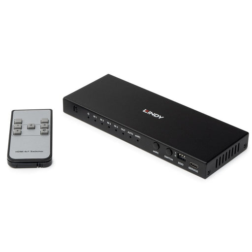 Lindy 4 Port HDMI 8K60 Switch with eARC | 38386 KVM Switches Lindy