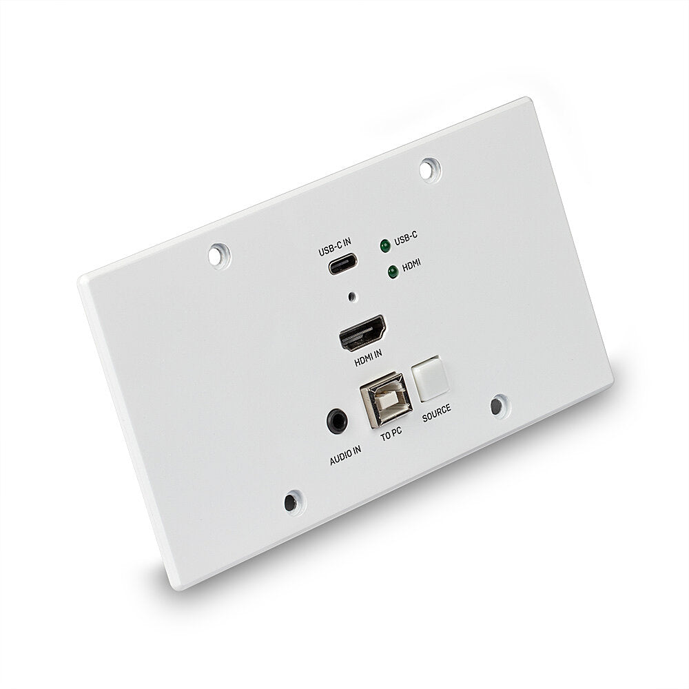 Lindy 150m Cat.6 HDMI 4K60 & Type C HDBaseT EU Wall Plate KVM Extender, Transmitter | 38388 AV Extender Lindy