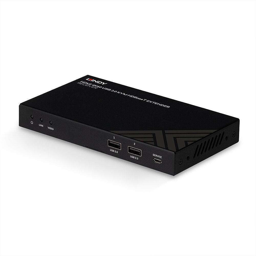 Lindy 150m Cat.6 HDMI 4K60, IR, RS-232 & Audio HDBaseT KVM Extender, Receiver | 38389 AV Extender Lindy
