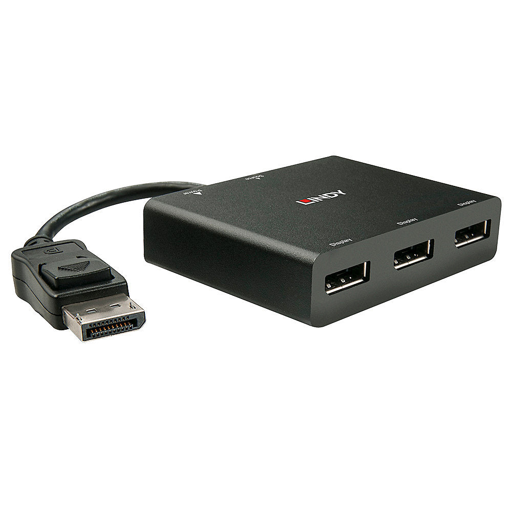 Lindy 3 Port DisplayPort 1.2 MST Hub | 38429 USB Hub & Docking Station Lindy