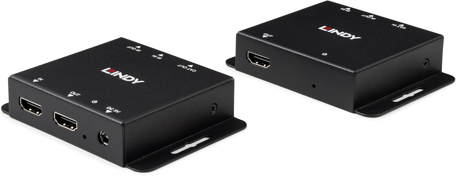 Lindy 50m Cat.6 HDMI & IR Extender with PoC & Loop Out | 38509 AV Extender Lindy