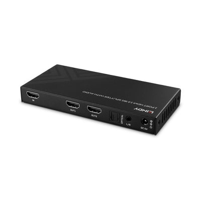 Lindy 2 Port HDMI 8K60 Splitter with Audio | 38534 Video Splitter Lindy