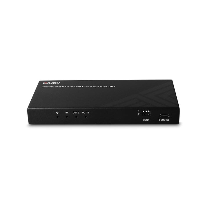 Lindy 2 Port HDMI 8K60 Splitter with Audio | 38534 Video Splitter Lindy
