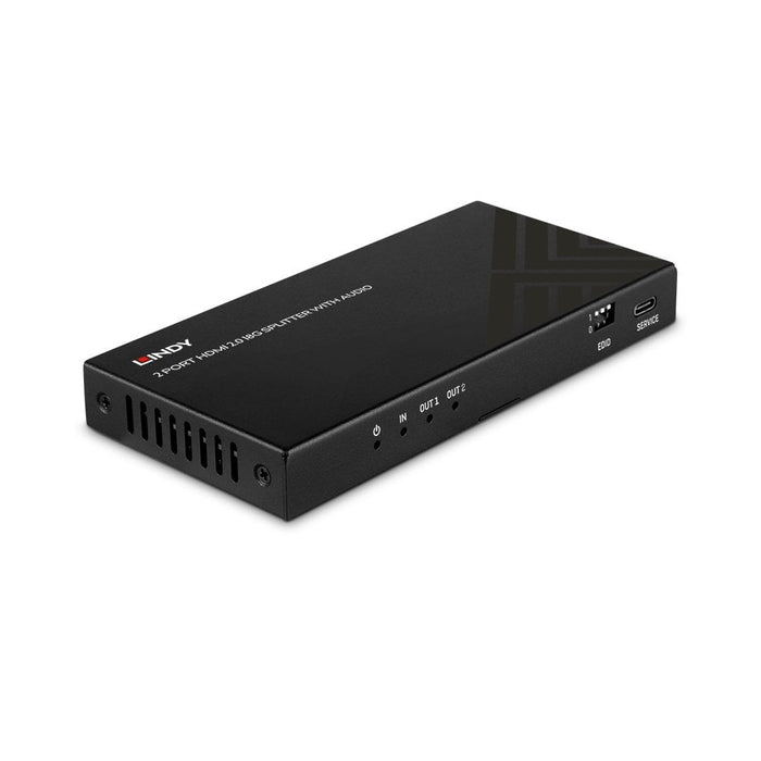 Lindy 2 Port HDMI 8K60 Splitter with Audio | 38534 Video Splitter Lindy