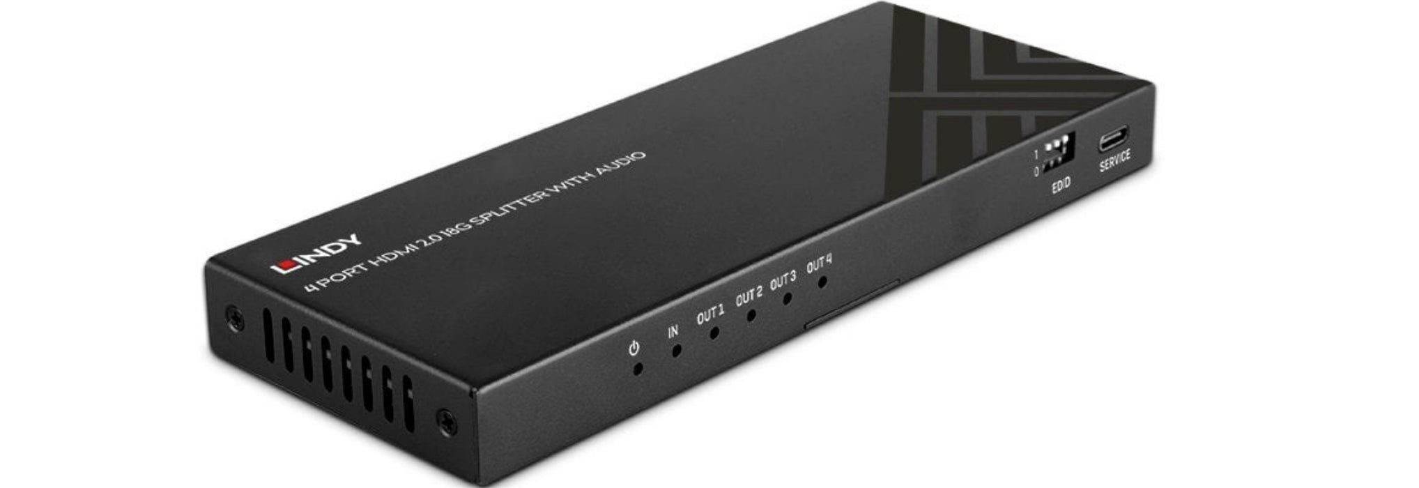 Lindy 4 Port HDMI 8K60 Splitter with Audio | 38535 Video Splitter Lindy