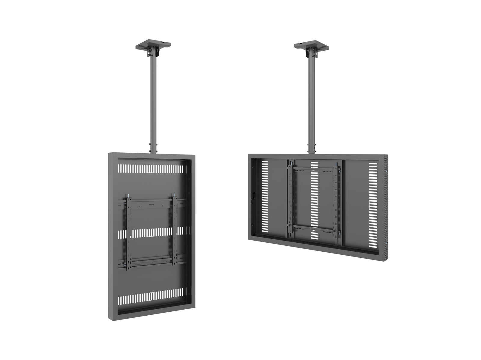 Multibrackets M Pro Series Enclosure 50" Ceiling Medium Black Signage Display Enclosures Multibrackets
