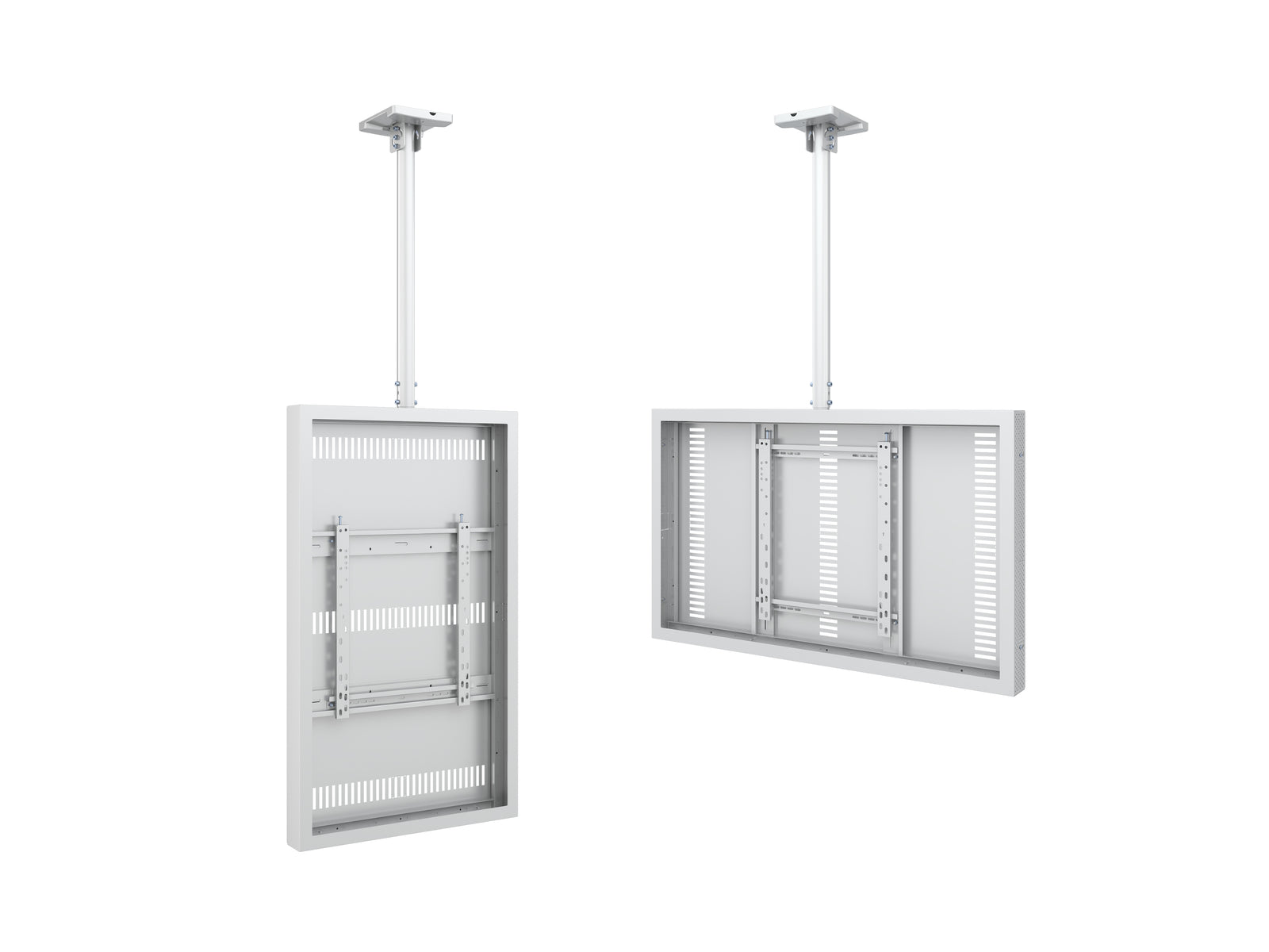 Multibrackets M Pro Series Enclosure 50" Ceiling Medium White Signage Display Enclosures Multibrackets