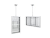 Multibrackets M Pro Series Enclosure 50" Ceiling Medium White Signage Display Enclosures Multibrackets