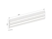 Multibrackets M Pro Series Single Screen Rail 68cm Black | 7350073733866 Mounting Accessory Multibrackets