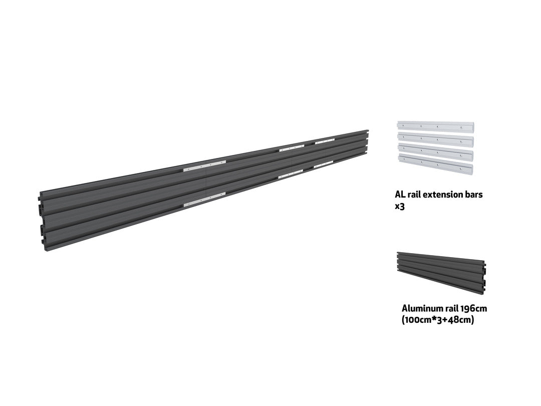 Multibrackets M Pro Series Triple Screen Rail - 348cm Mounting Accessory Multibrackets