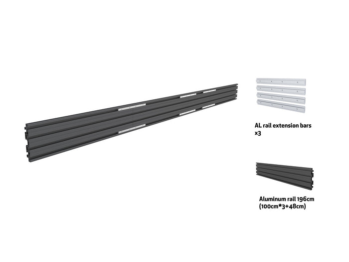 Multibrackets M Pro Series Triple Screen Rail - 348cm Mounting Accessory Multibrackets
