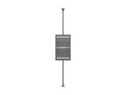 Multibrackets M Pro Series Enclosure 50" Floor to Ceiling Medium Black Signage Display Enclosures Multibrackets