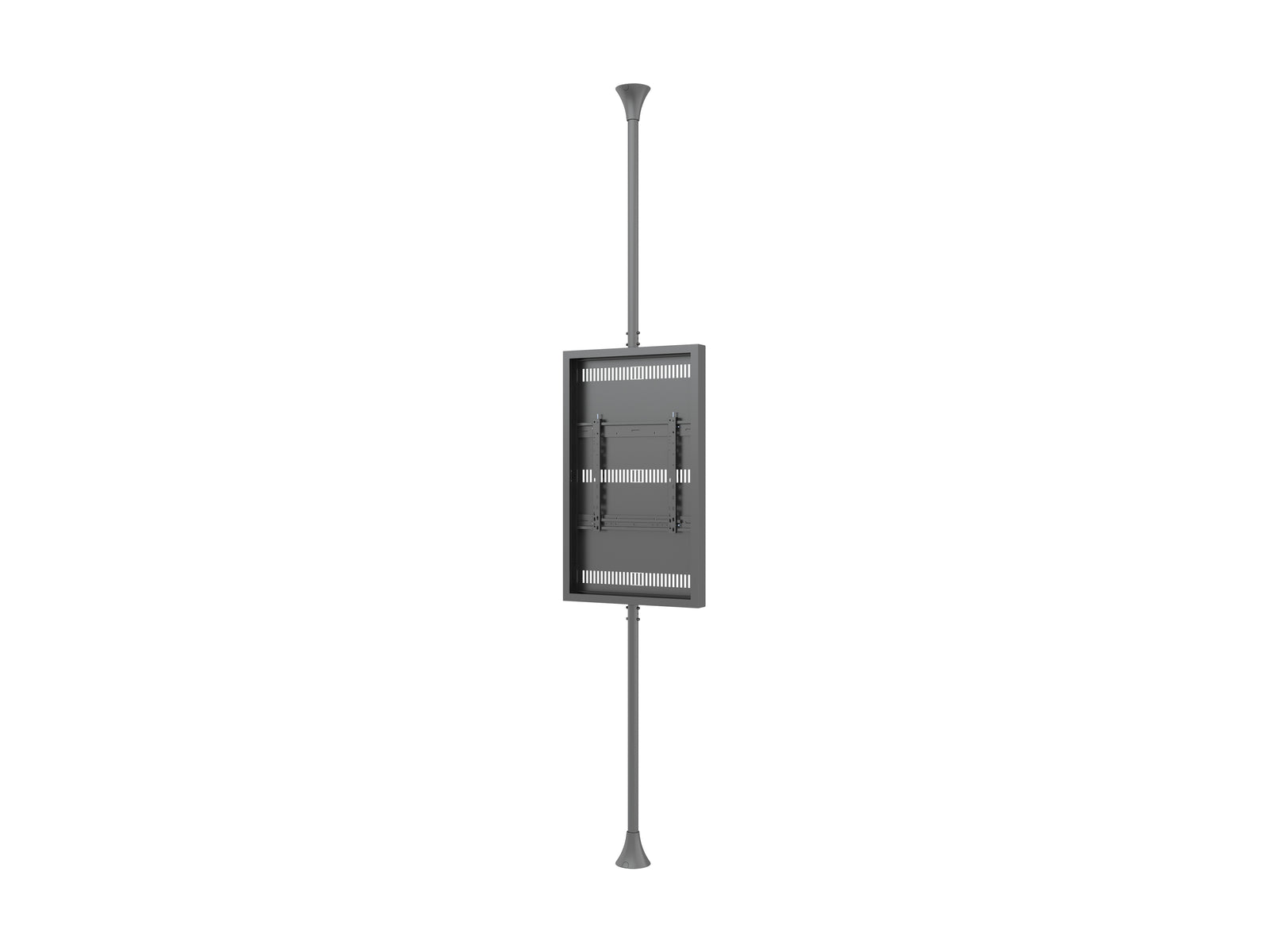 Multibrackets M Pro Series Enclosure 50" Floor to Ceiling Medium Black Signage Display Enclosures Multibrackets