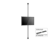 Multibrackets M Pro Series Enclosure 50" Floor to Ceiling Medium Black Signage Display Enclosures Multibrackets