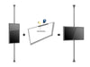 Multibrackets M Pro Series Enclosure 50" Floor to Ceiling Medium Black Signage Display Enclosures Multibrackets