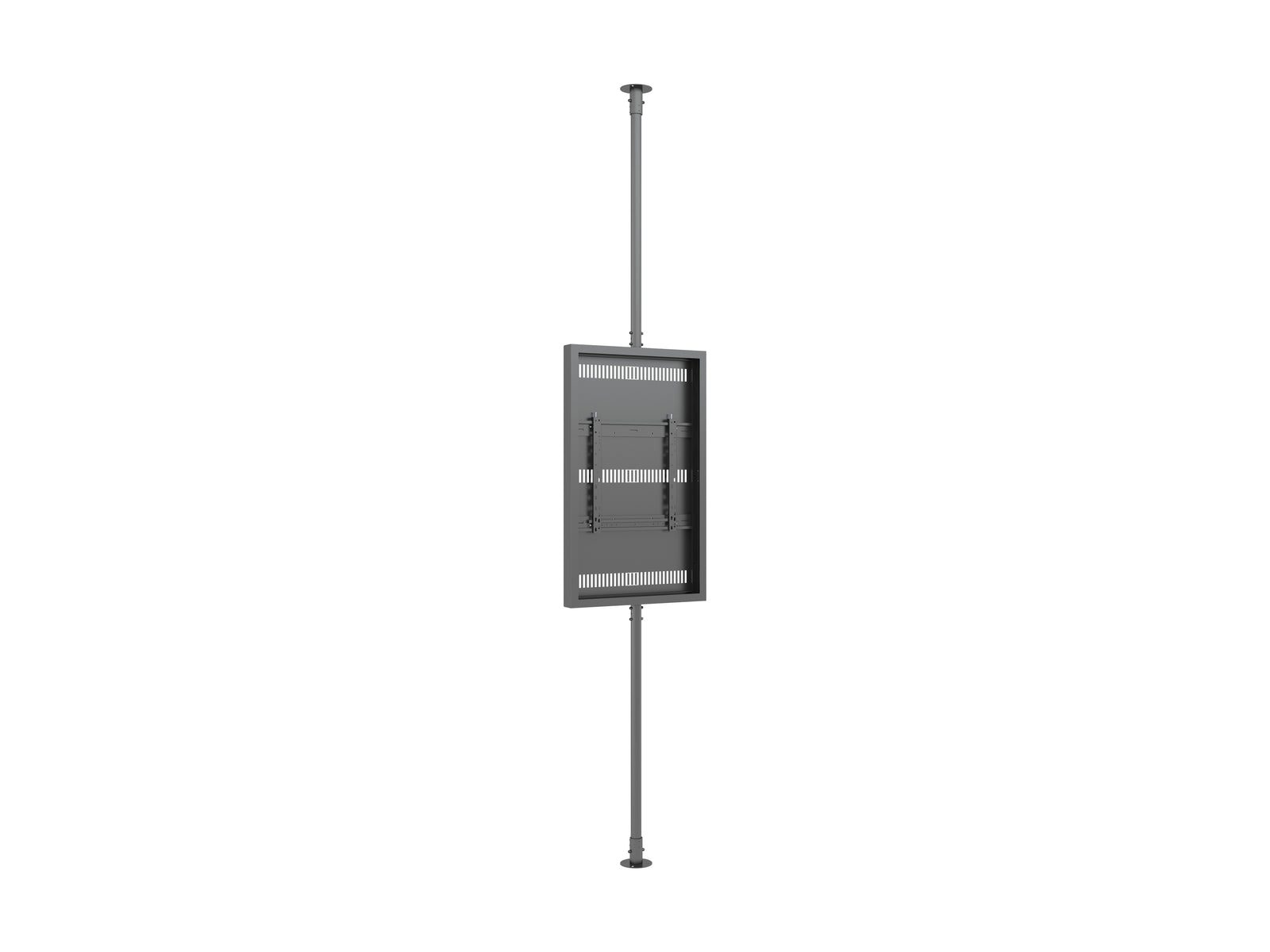 Multibrackets M Pro Series Enclosure 50" Floor to Ceiling Medium Black Signage Display Enclosures Multibrackets