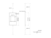 Multibrackets M Pro Series Enclosure 50" Floor to Ceiling Medium Black Signage Display Enclosures Multibrackets
