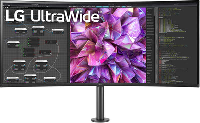 LG 37.5" 21:9 Curved UltraWide™ QHD+ (3840 x 1600) Monitor | 38WQ88C-W Desktop Monitor LG