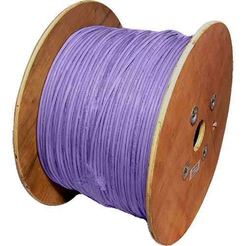 Cablenet Cat5e Violet U/UTP LSOH 24AWG Stranded Patch Cable 500m Reel LAN / Ethernet Cable Cablenet