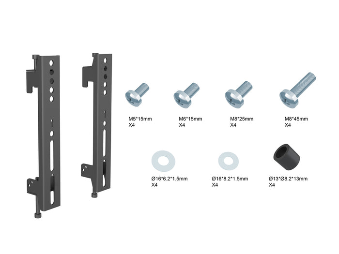 Multibrackets M Pro Series Fixed Arms - 200mm Mounting Accessory Multibrackets