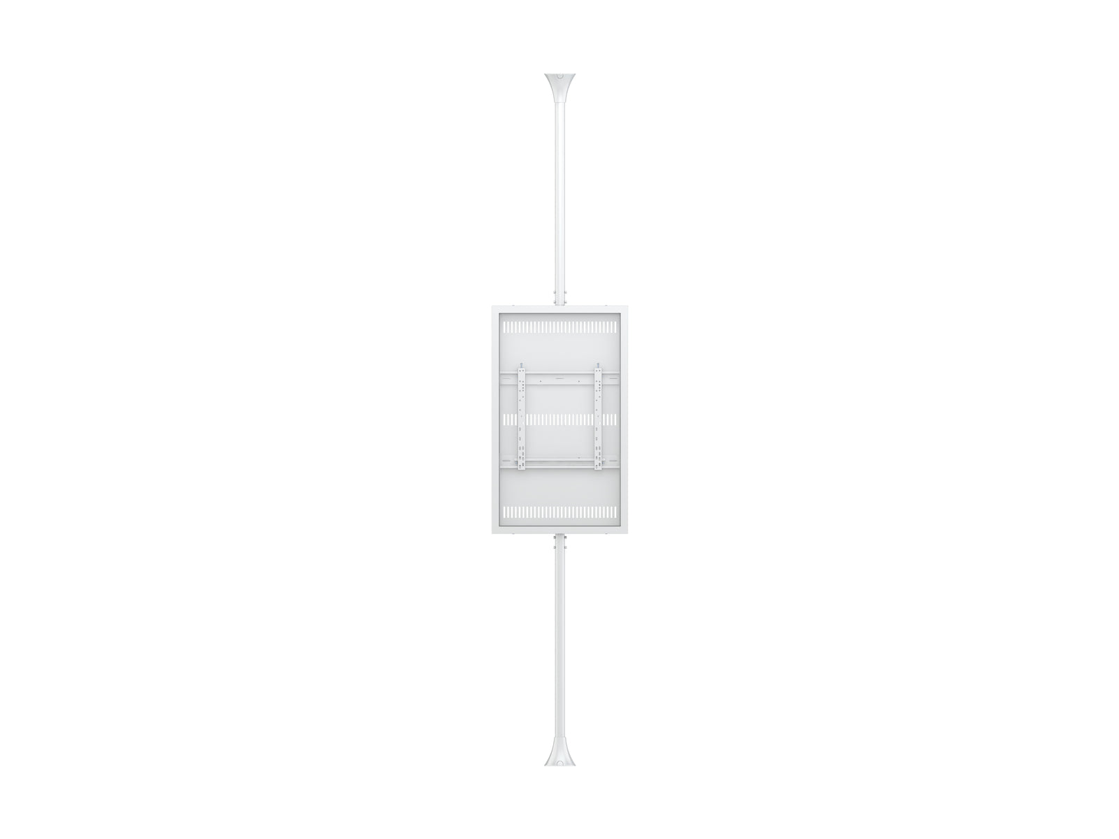Multibrackets M Pro Series Enclosure 50" Floor to Ceiling Medium White Signage Display Enclosures Multibrackets