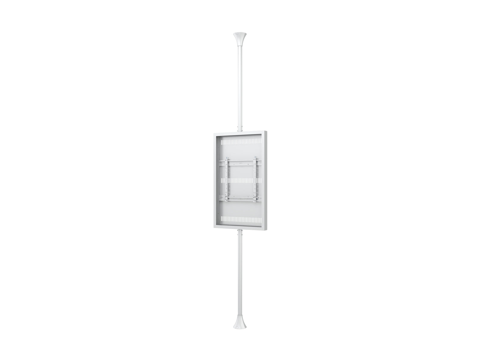 Multibrackets M Pro Series Enclosure 50" Floor to Ceiling Medium White Signage Display Enclosures Multibrackets