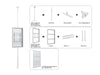 Multibrackets M Pro Series Enclosure 50" Floor to Ceiling Medium White Signage Display Enclosures Multibrackets