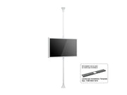 Multibrackets M Pro Series Enclosure 50" Floor to Ceiling Medium White Signage Display Enclosures Multibrackets