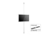 Multibrackets M Pro Series Enclosure 50" Floor to Ceiling Medium White Signage Display Enclosures Multibrackets