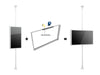 Multibrackets M Pro Series Enclosure 50" Floor to Ceiling Medium White Signage Display Enclosures Multibrackets