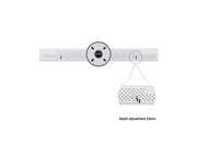 Multibrackets M Pro Series Enclosure 50" Floor to Ceiling Medium White Signage Display Enclosures Multibrackets