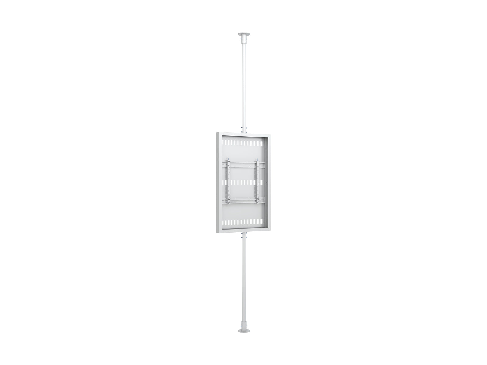 Multibrackets M Pro Series Enclosure 50" Floor to Ceiling Medium White Signage Display Enclosures Multibrackets