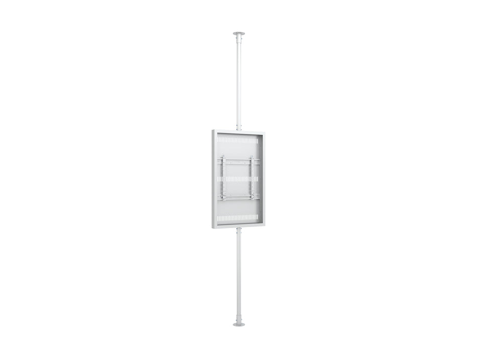 Multibrackets M Pro Series Enclosure 50" Floor to Ceiling Medium White Signage Display Enclosures Multibrackets