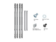 Multibrackets M Pro Series Fixed Arm 126cm + M Pro Series Aluminum Rail Support Bar Mounting Accessory Multibrackets