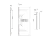 Multibrackets M Pro Series Fixed Arm 126cm + M Pro Series Aluminum Rail Support Bar Mounting Accessory Multibrackets