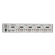 Lindy 4 Port DisplayPort 1.2, USB 2.0 & Audio KVM Switch | 39305 Switches Lindy