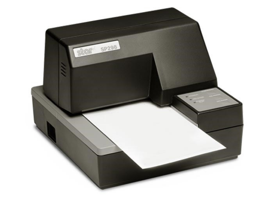 Star Micronics SP298 Dot Matrix Slip Printer – Parallel/Serial, 9-Pin, Dark Grey | 39309311 Dot Matrix Printers Star Micronics