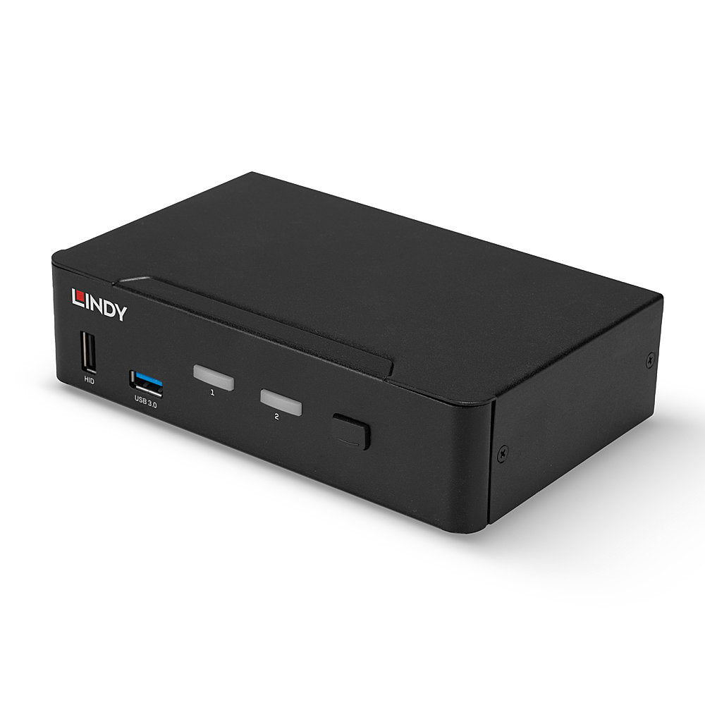 Lindy 2 Port DisplayPort 1.4, USB 3.0 & Audio KVM Switch | 39312 Switches Lindy